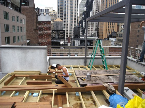 Building a roof garden in New York City 